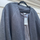 Wool Blend Boxy Jacket - Charcoal