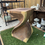 Bali Teak Twist Table 45cm  *CLICK & COLLECT ONLY*