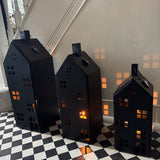 Black Iron House Candle holder - 3 sizes