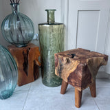 Solid Teak Square Lamp Table  *CLICK & COLLECT ONLY*