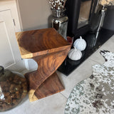 Bali Teak Twist Table 45cm  *CLICK & COLLECT ONLY*
