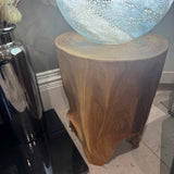 Teak Lombok Trunk Lamp Table 40cm  *CLICK & COLLECT ONLY*