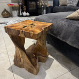Teak Root Driftwood Twist Lamp Table 40cm *CLICK & COLLECT*