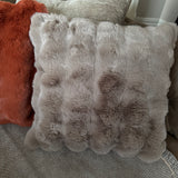 Malini - Soft Square Textured Cushion in Faux Rabbit 50x50cm
Colour - Taupe