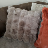 Malini - Soft Square Textured Cushion in Faux Rabbit 50x50cm
Colour - Taupe