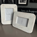 Whitewashed Wooden beaded design Photo Frames
Available in 2 photo sizes - Large 7x5" and Small 6x4" 