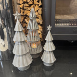 Metal Tiered Tree T-Light Candle Holder 33.5cm