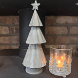 Metal Rustic Tiered Tree with star on top - 2 sizes