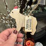 Wooden Hanging Silhouette Christmas Dog Hanger - 4 Breeds