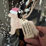 Wooden Hanging Silhouette Christmas Dog Hanger - 4 Breeds
