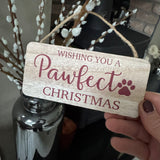 Hanging Christmas Dog Sign - 'Dear Santa, Don't Forget the Dog'
