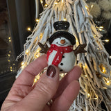 Ceramic small Snowman Hanging Ornament