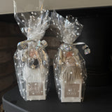 Christmas Small Gift - Fabric Angel & Votive Gift Wrapped