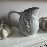Neutral small Jug with acorn & leaves