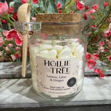 Hollie Tree Luxury Melting Pots Wax Melts (upto 300 hours burn time) 
Fragrance Lemon, Lime & Ginger - Lemongrass
Turning your home into a place where scents & memories come together