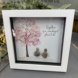 Midi Framed Pebble Art - Together is a wonderful place to be