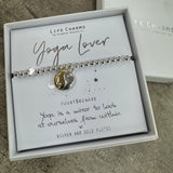 Life Charms the Thoughtful Jewellery Co.
Just Because Bracelet Collection;
Yoga Lover
Yoga is a mirror to look at ourselves from within x.