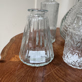 Small Clear Glass Bottle Vases - 6 styles