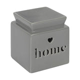 Wax Burner Grey Ceramic - 'Home'