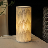 Light Glow Ceramic Column Lamp H28cm Design - Tassels