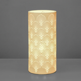 Light Glow Ceramic Column Lamp H28cm Design - Peacock Flairs