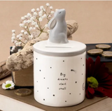 Ceramic Hare Quotable Money Pot - 'Big Dreams start small'