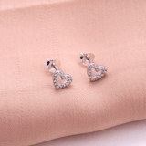 Message In A Bottle Heart Earrings - 'Beautiful Big Sis'