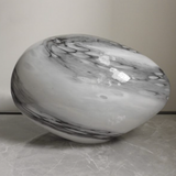 Glass Pebble Hand Blown Lamp - Marble 24cm