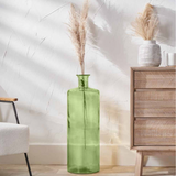 Amber Recycled Glass Tall Bottle Vase H75cm