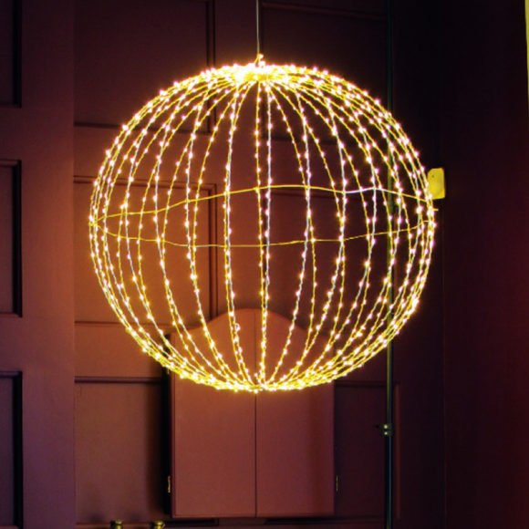 Silver 40cm Sphere Light 240LED