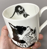 Cat Cuddle Time Fine Bone China Mug