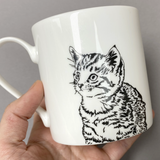 Penguin Ink Cat Cuddle Time Fine Bone China Mug