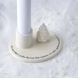 Winter Wishes 'Under The Tree' Candlestick Holder