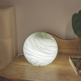 Glass Sphere Hand Blown Lamp - Misty Grey