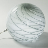 Glass Sphere Hand Blown Lamp - Misty Grey