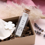Attic Creations - giftings life's precious moments since 2010;
Message in a Bottle Sterling Silver Earrings handmade in Devon
Style - Silver heart outline earings with a heart shaped drop
Quote on the card - 'Love you lots' BT012