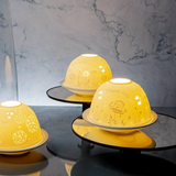 Light Glow Dome T-light Holder - 'Thank you'
