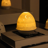 Light Glow Oval Dome T-light Holder - Starry Night