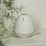 Light Glow Oval Dome T-light Holder - Starry Night