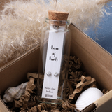 Attic Creations - giftings life's precious moments since 2010;
Message in a Bottle Sterling Silver Stud Earrings handmade in Devon
Style - Little heart earrings with an inlaid with clear diamante crystal 
Quote on the card - 'Queen of Hearts'