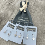 Eliza Gracious - Small Star on Hoop Earrings | 3 colours