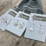 Eliza Gracious - Small Star on Hoop Earrings | 3 colours