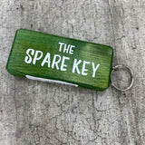 Wooden Keyring - The Spare Key