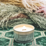 Scented Soy Woodwick Candle - Cuddles