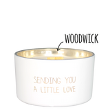 Scented Soy Woodwick Candle - Sending you a little love