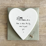 East of India Coaster -  'Home is where the dog runs to greet you...'