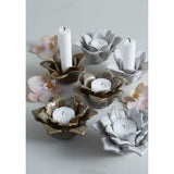 Sally Brown Melange Flower Candle Holders