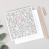 Coulson Macleod Wise Words Quotable Card - 'Happy Belated Birthday' Funny and heartwarming quotes