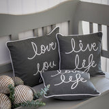 Retreat - 'Live Life' Square Cushion - 18SS108