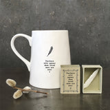 East of India - Matchbox Feather 'Feathers will appear when loved ones are near' - 5661